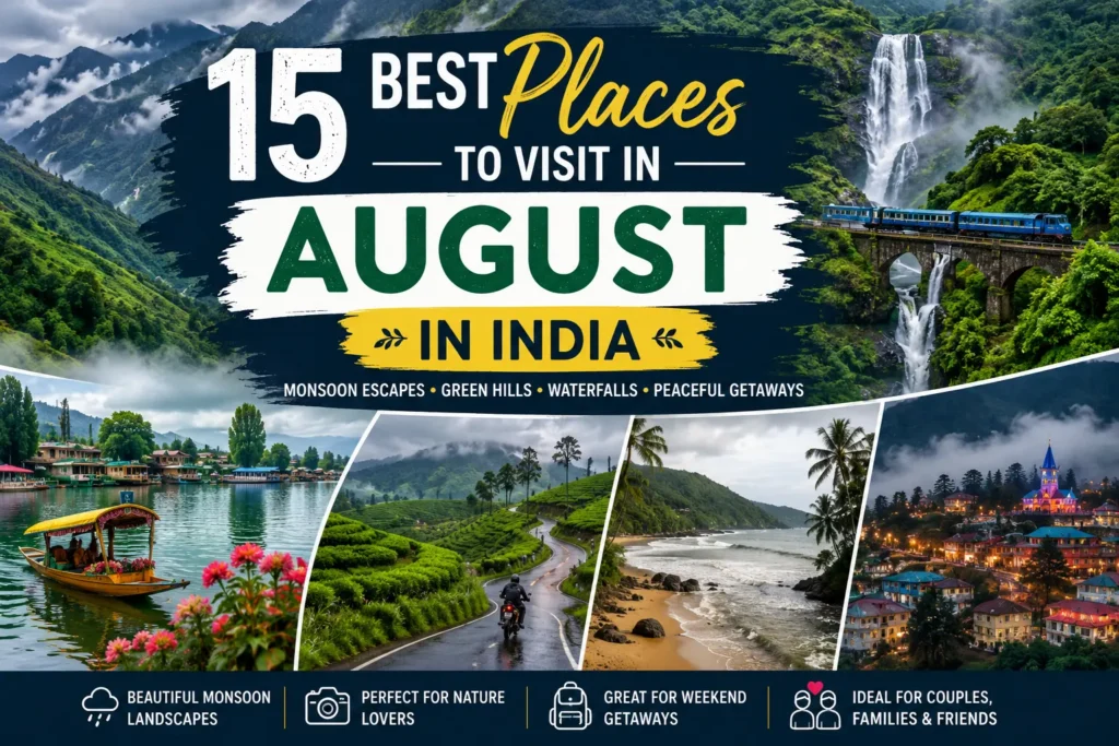 places to visit in august in india