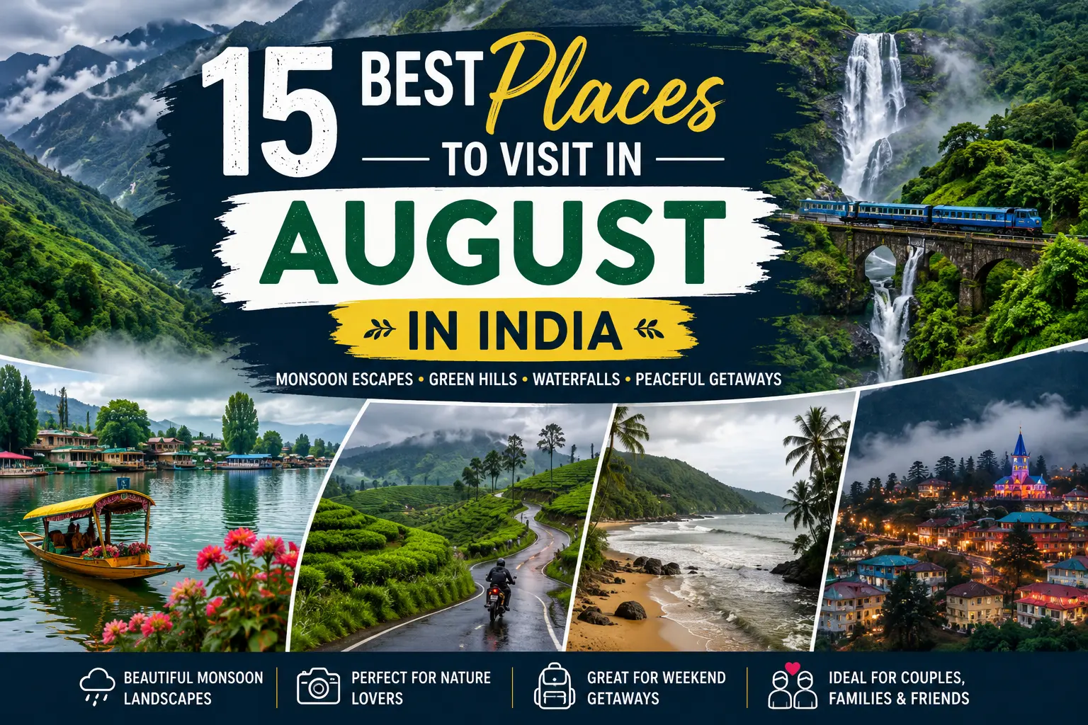 places to visit in august in india