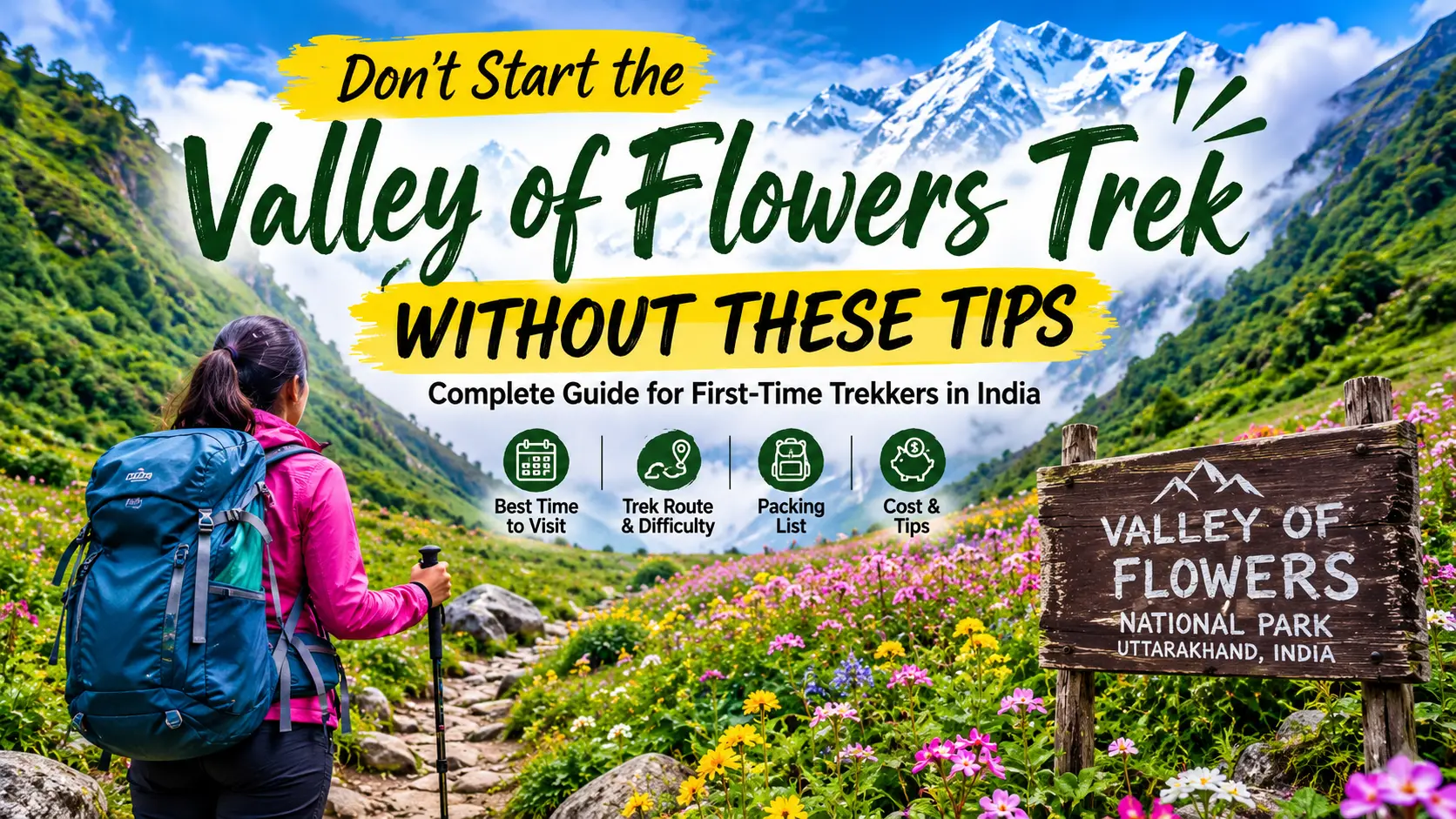 valley of flowers trek india